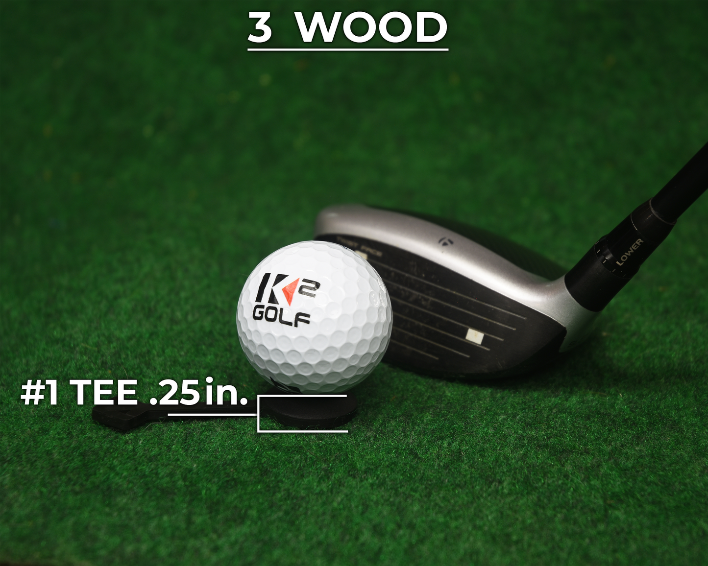 #1 TEES - .25 in. (2-PACK)