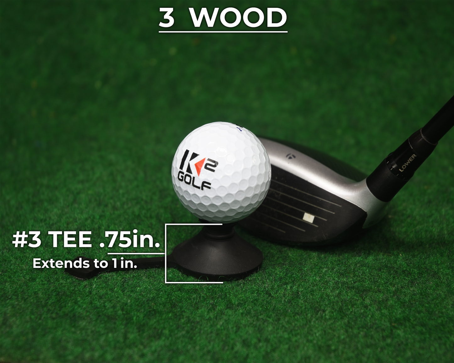 #3 TEES - .75 in. (2-PACK)