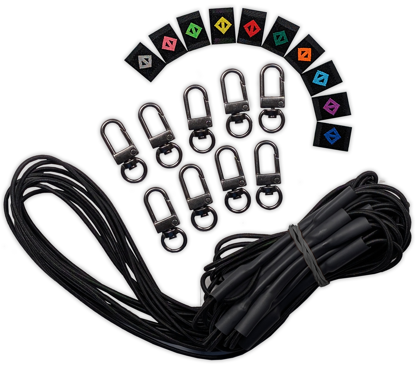 BUNGEE CORDS, SWIVELS and DIAMOND ID SLEEVES ONLY