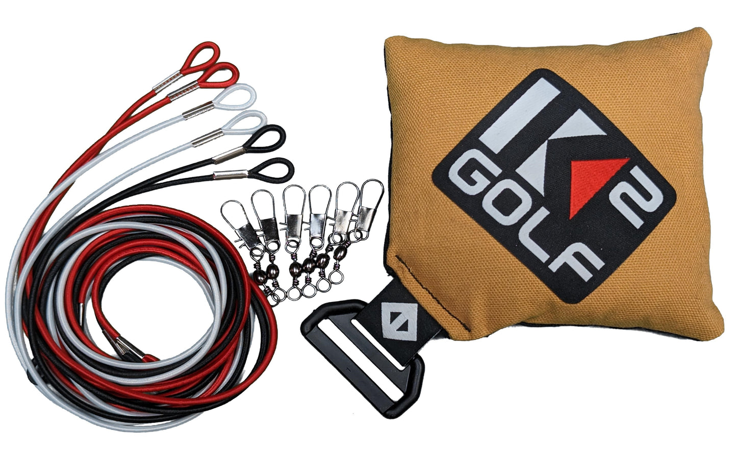 TETHER PACK (Anchor, 9 Bungee Cords and 9 Swivel Clips)