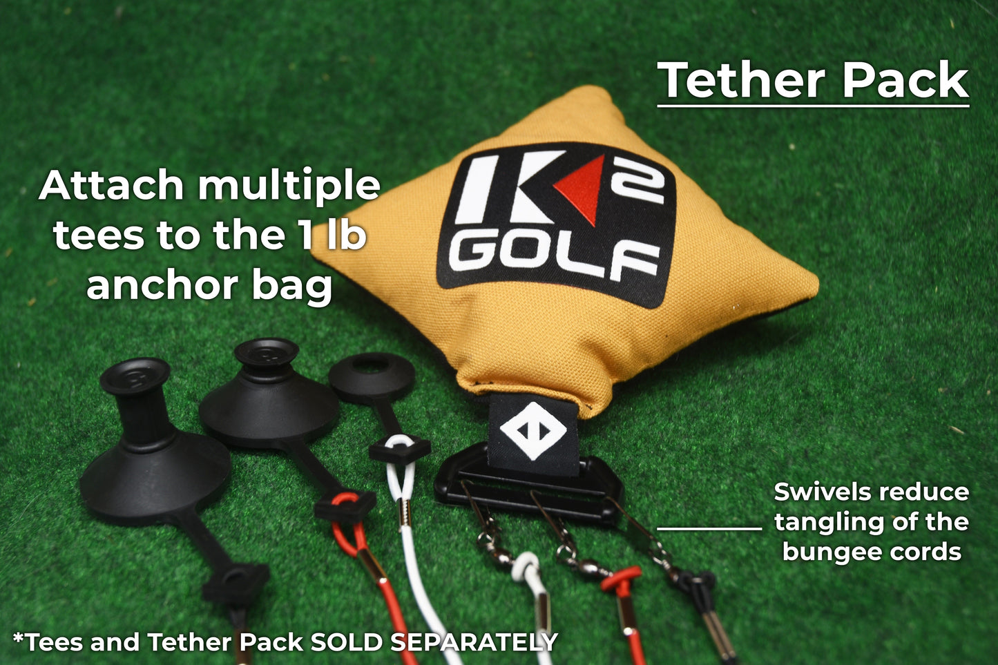 BUNDLE RANGE TOKEN (1,2,3,5,7) & TETHER PACK (Anchor, 9 Bungee Cords and 9 Swivel Clips)