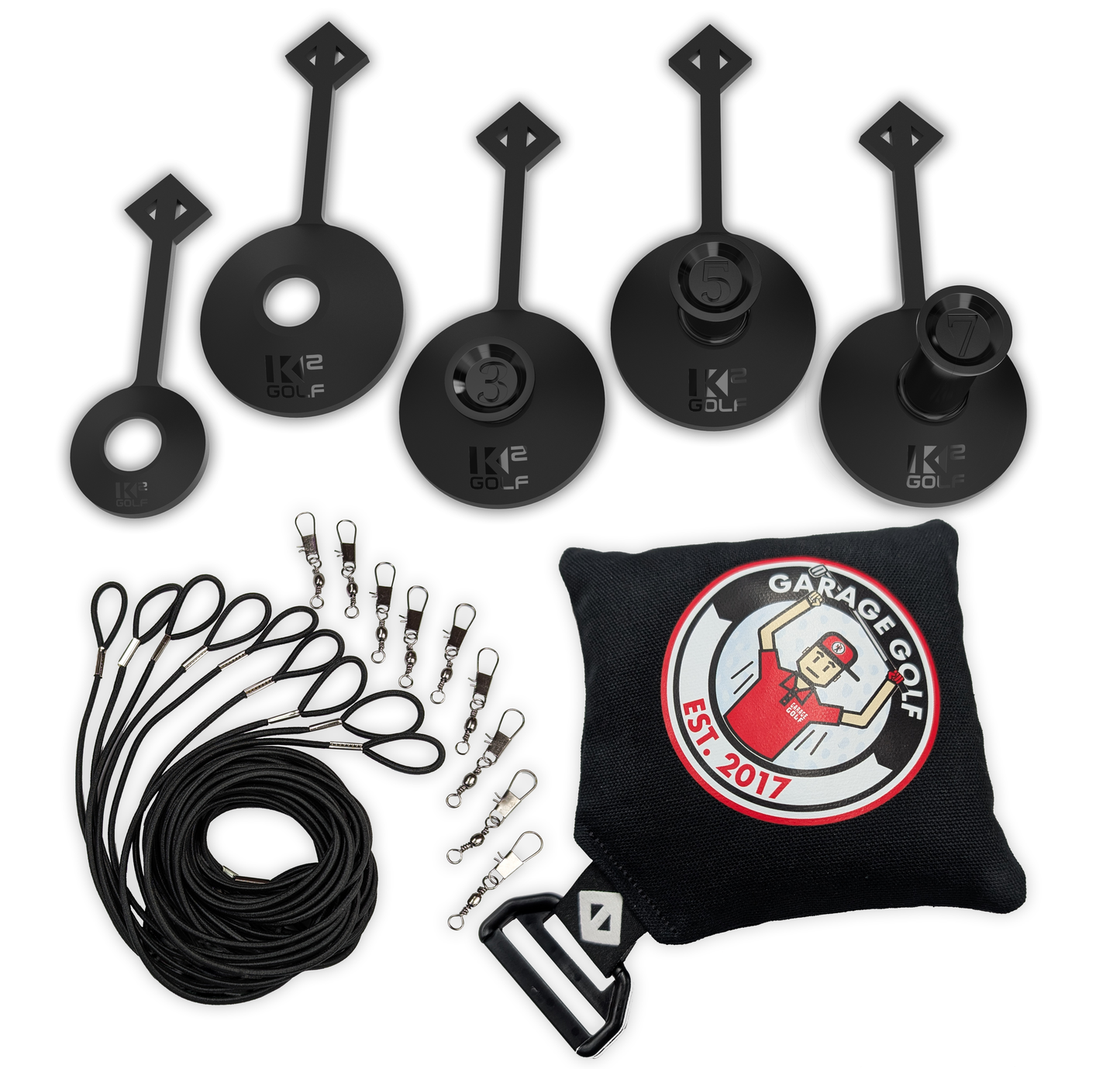 BUNDLE RANGE TOKEN (1,2,3,5,7) & TETHER PACK (Anchor, 9 Bungee Cords and 9 Swivel Clips)