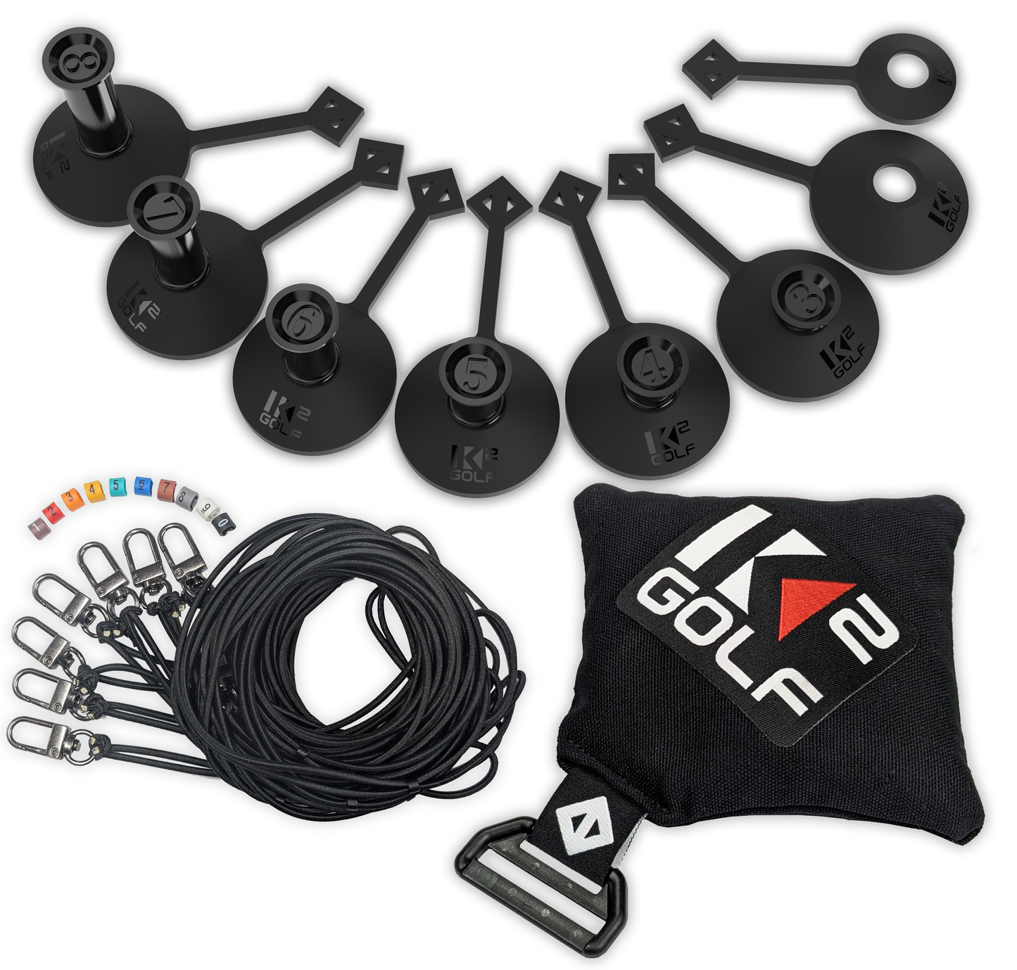 BUNDLE STANDARD SET (#1 - #8) & TETHER PACK (Anchor, 8 Bungee Cords and 8 Swivel Clips)