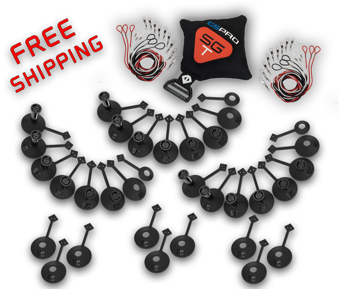 MEGA BUNDLE - Three Standard Sets (#1 - #8), Tether Pack (Anchor and 9 Bungee Cords / Swivels), Extra Bungee/Swivels & Three 3-Packs #2 Tees